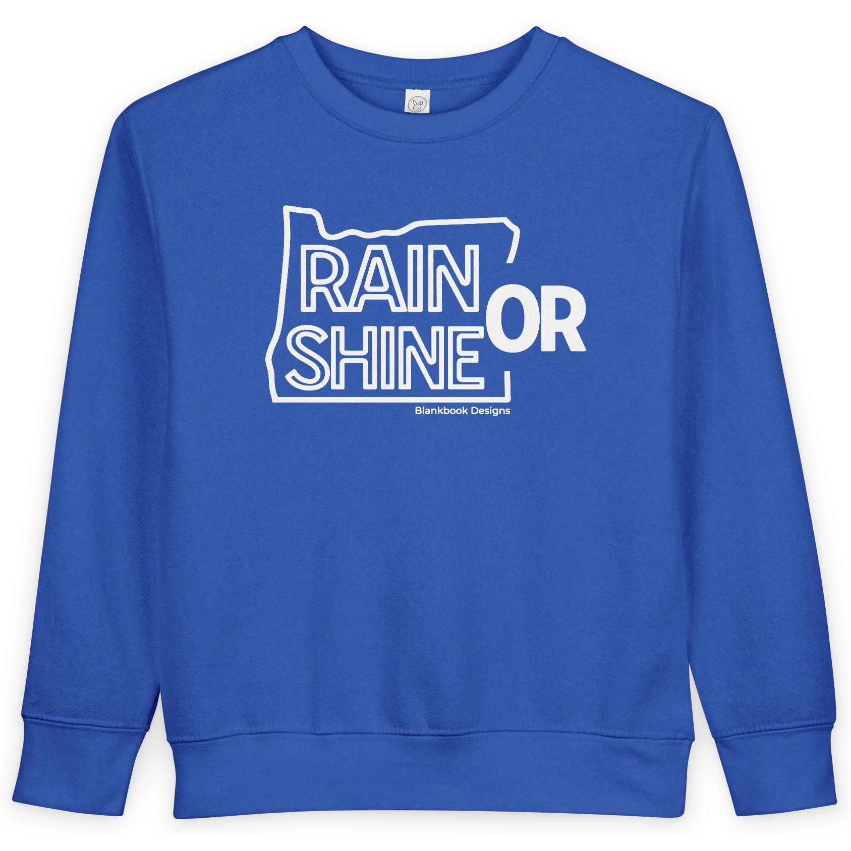 Rain or Shine Toddler Sweatshirt, Royal, image 1 of 3