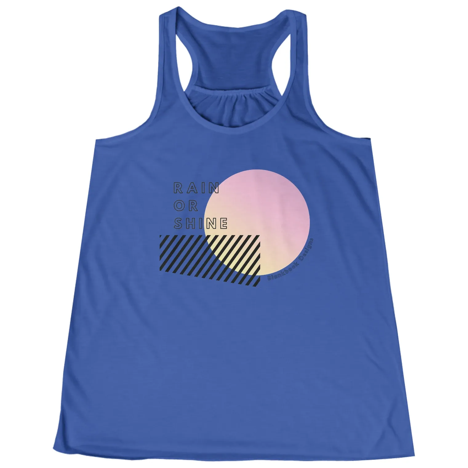 Gradient Sun Pink Tank, True Royal, image 1 of 5