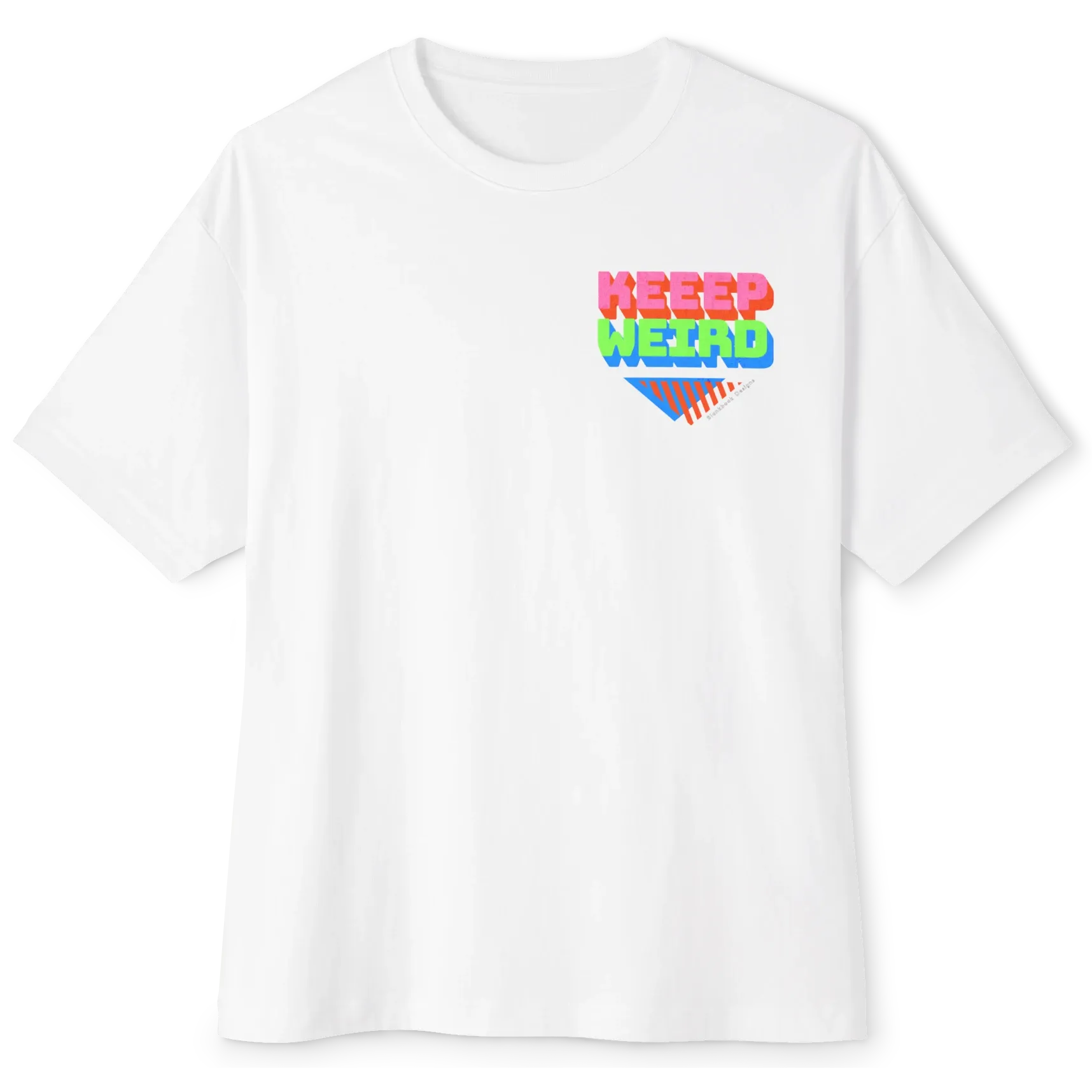 Keep Weird Tee, White, image 1 of 4