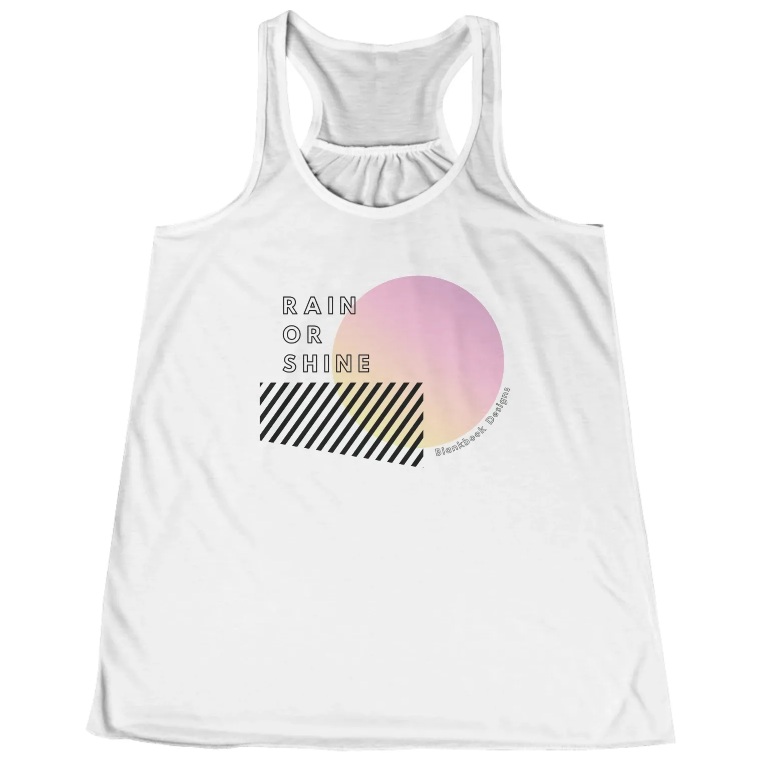 Gradient Sun Pink Tank, White, image 1 of 5