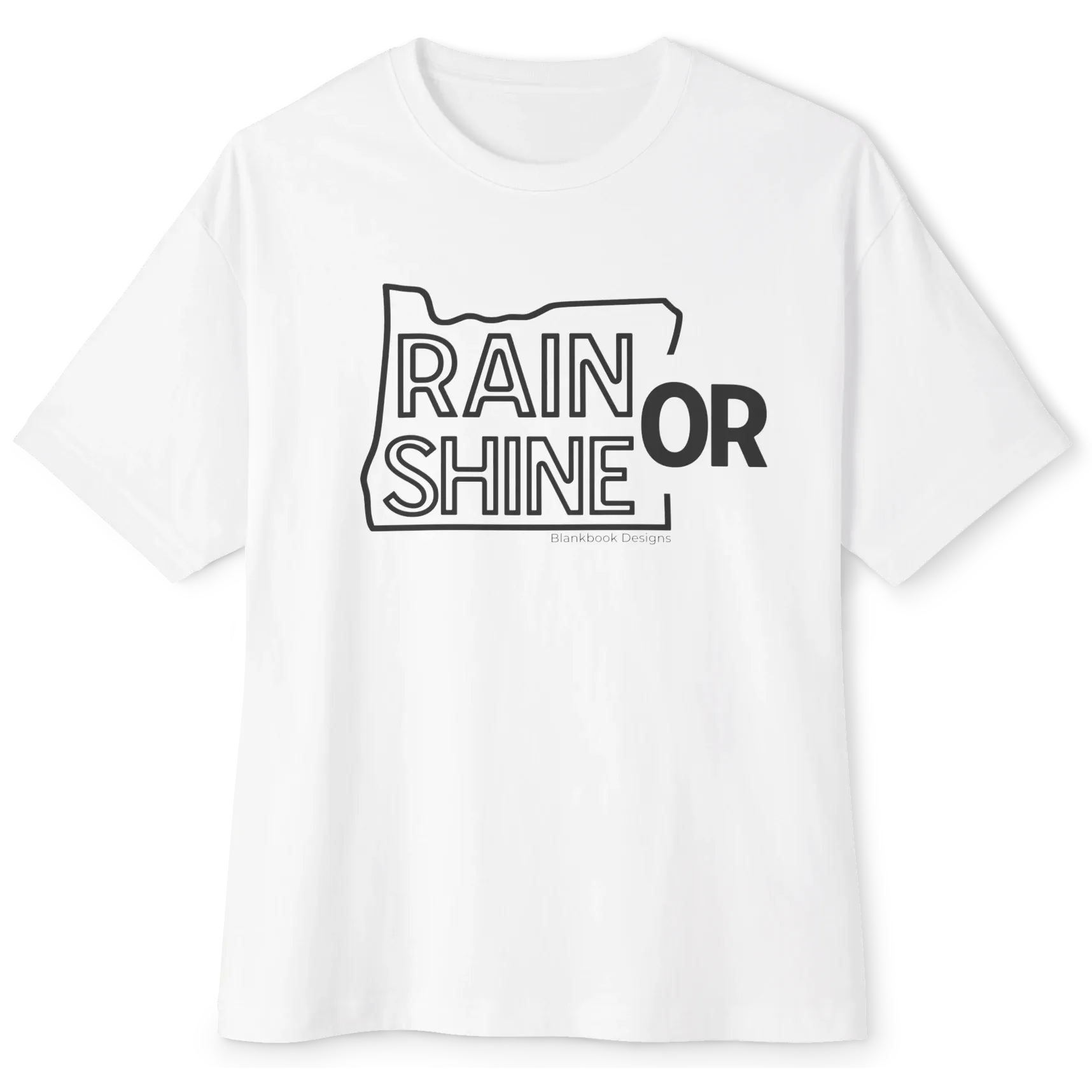 Rain or Shine Tee, Black Print