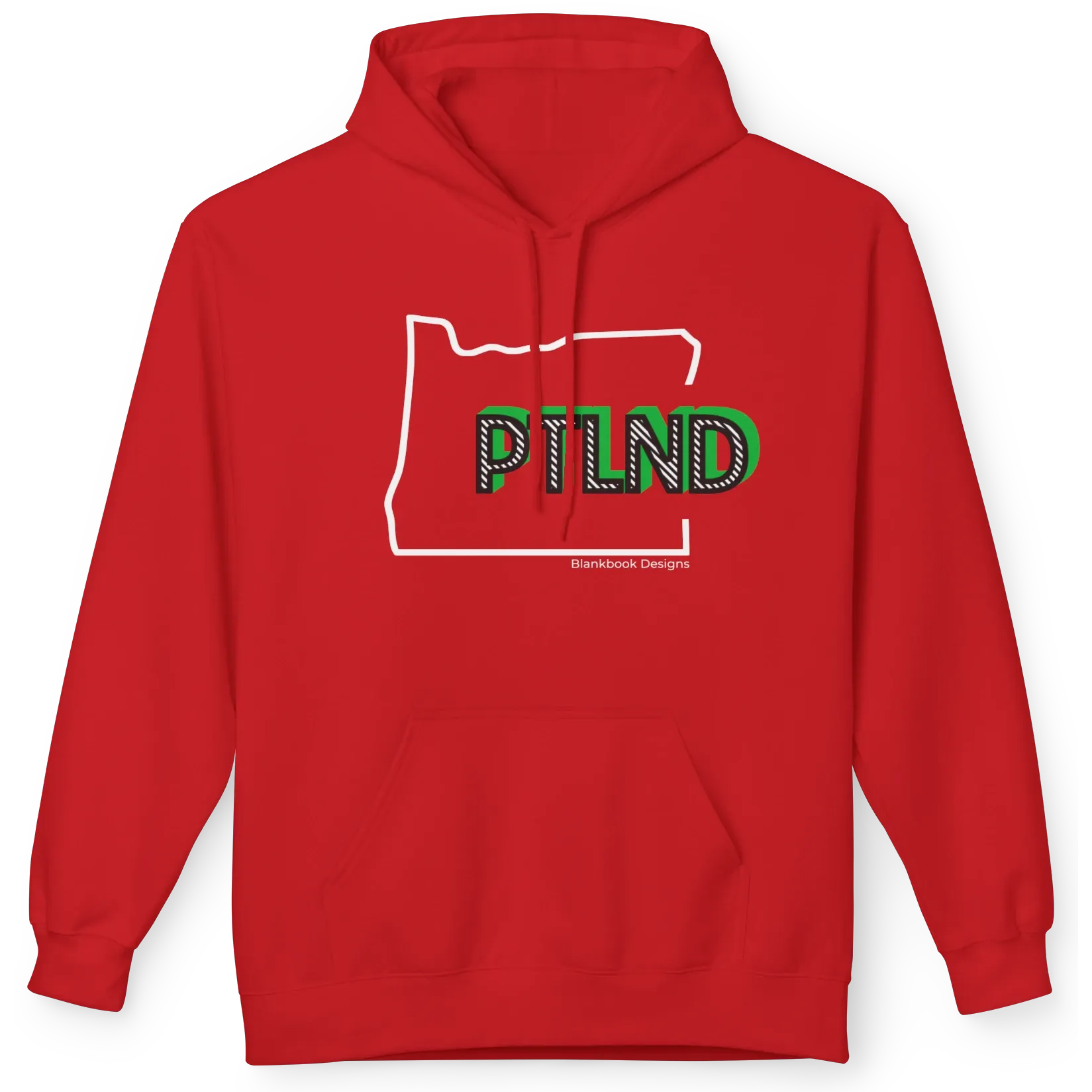 PTLND Hoodie, Red, image 1 of 3