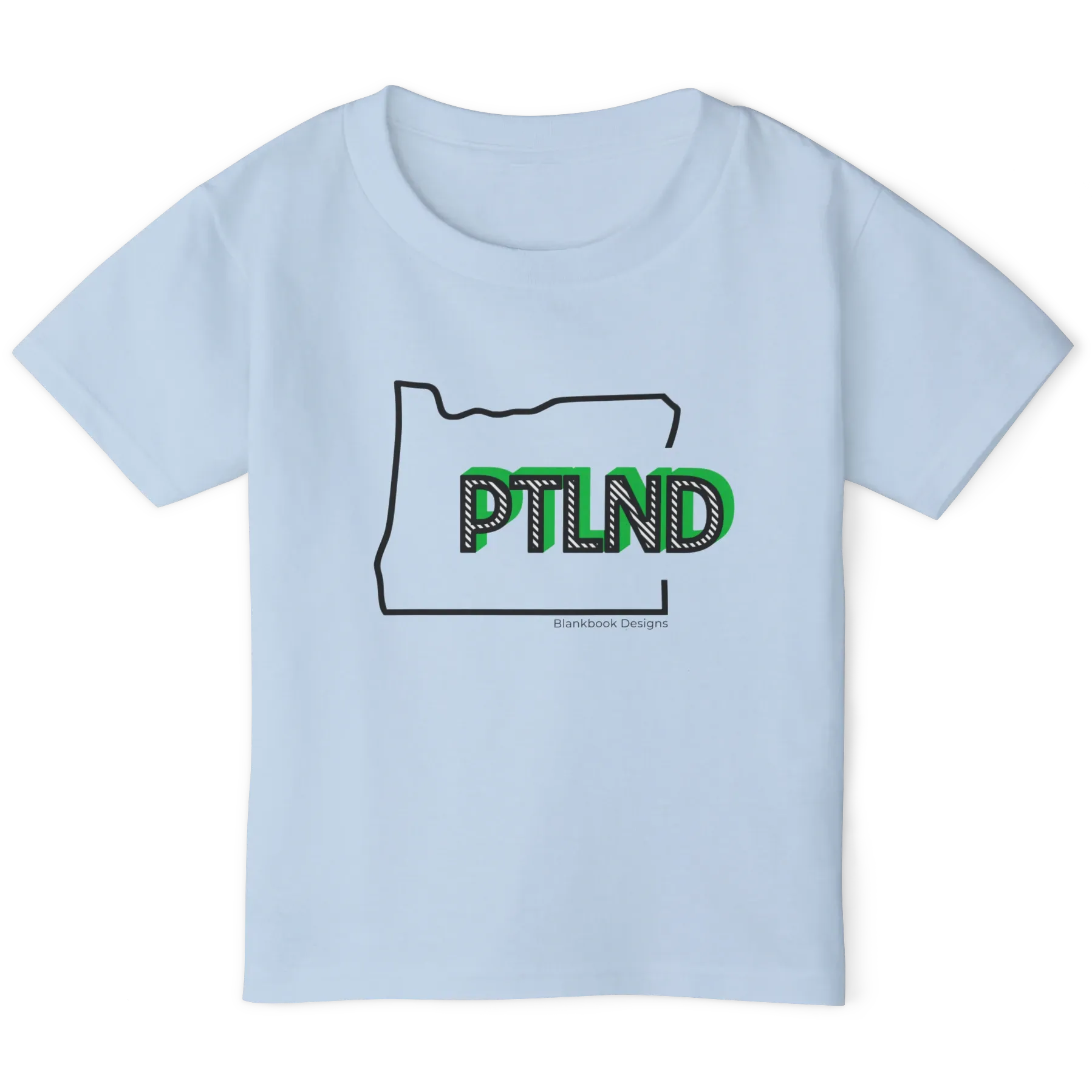 PTLND Toddler Tee, Light Blue, image 1 of 2