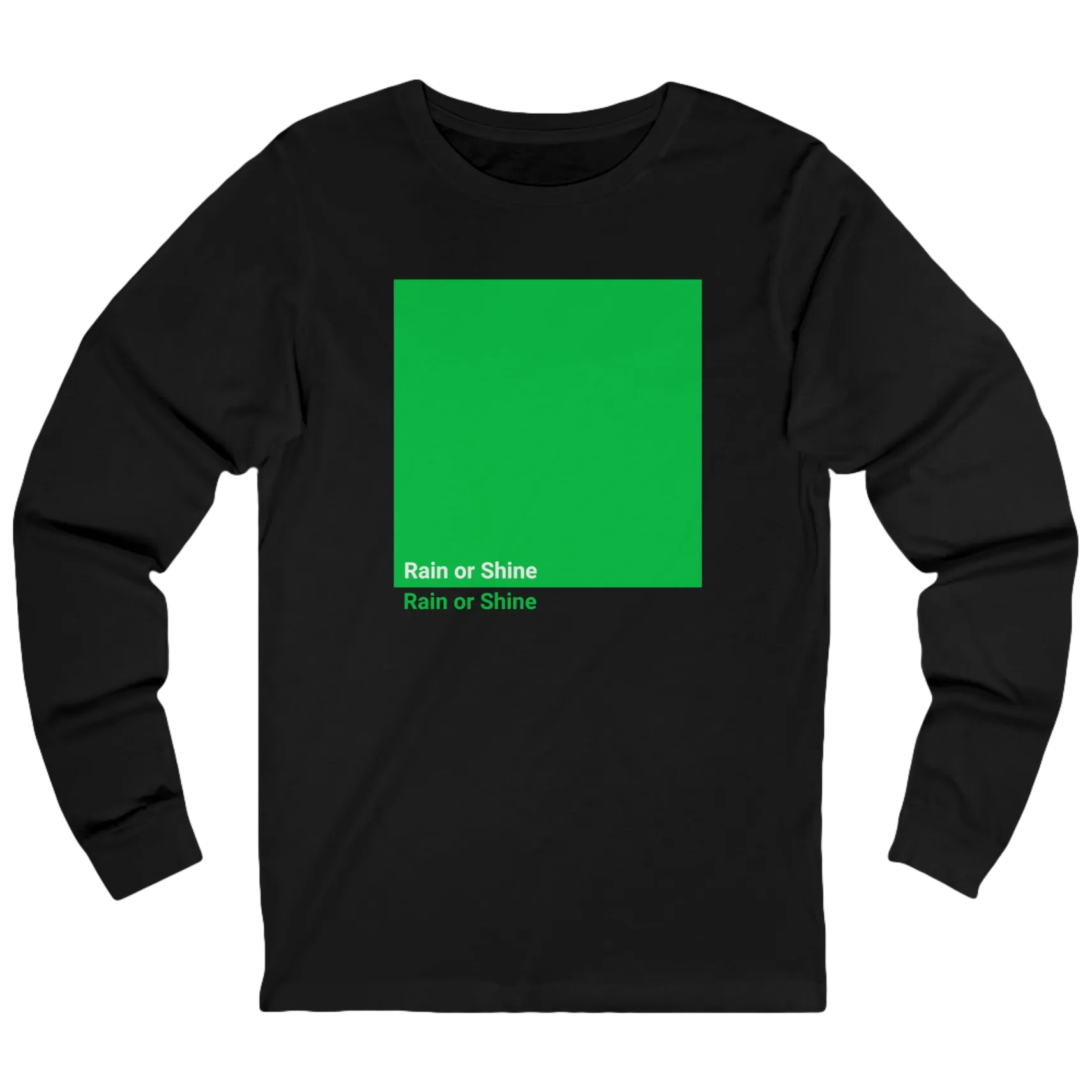Color Box Longsleeve Tee, Black, image 1 of 4
