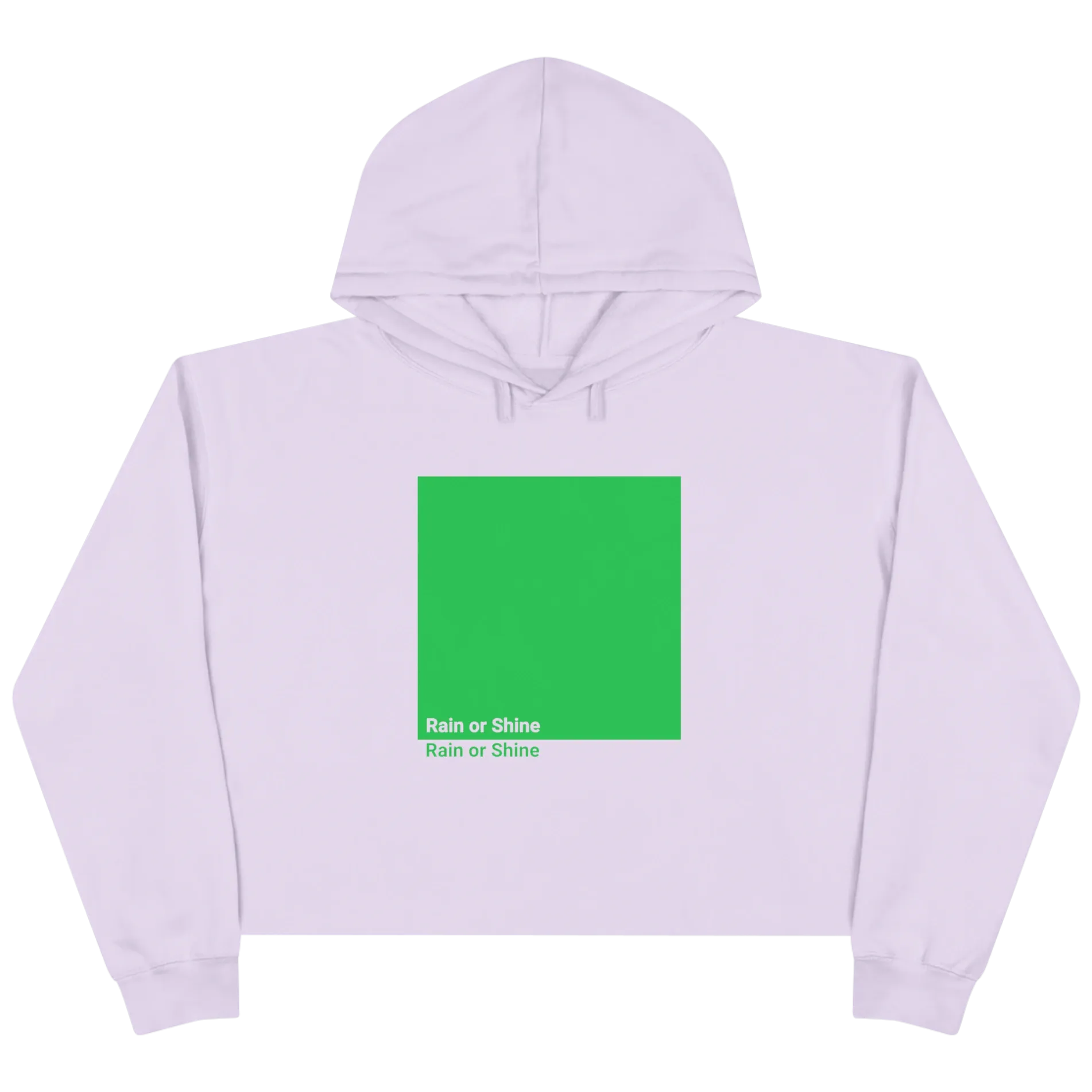 Color Box Crop Hoodie, Lilac, image 1 of 2