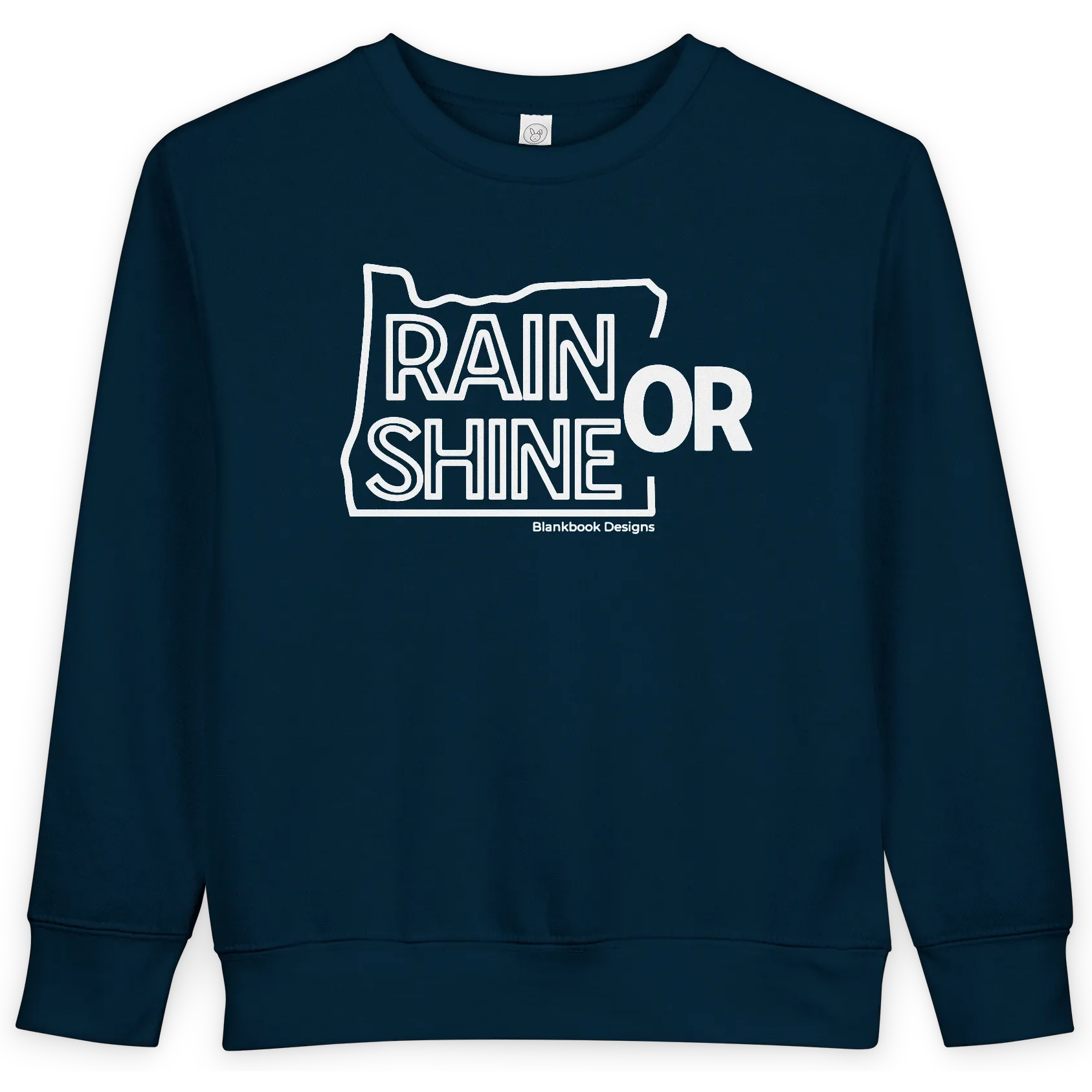 Rain or Shine Toddler Sweatshirt, Navy, image 1 of 3