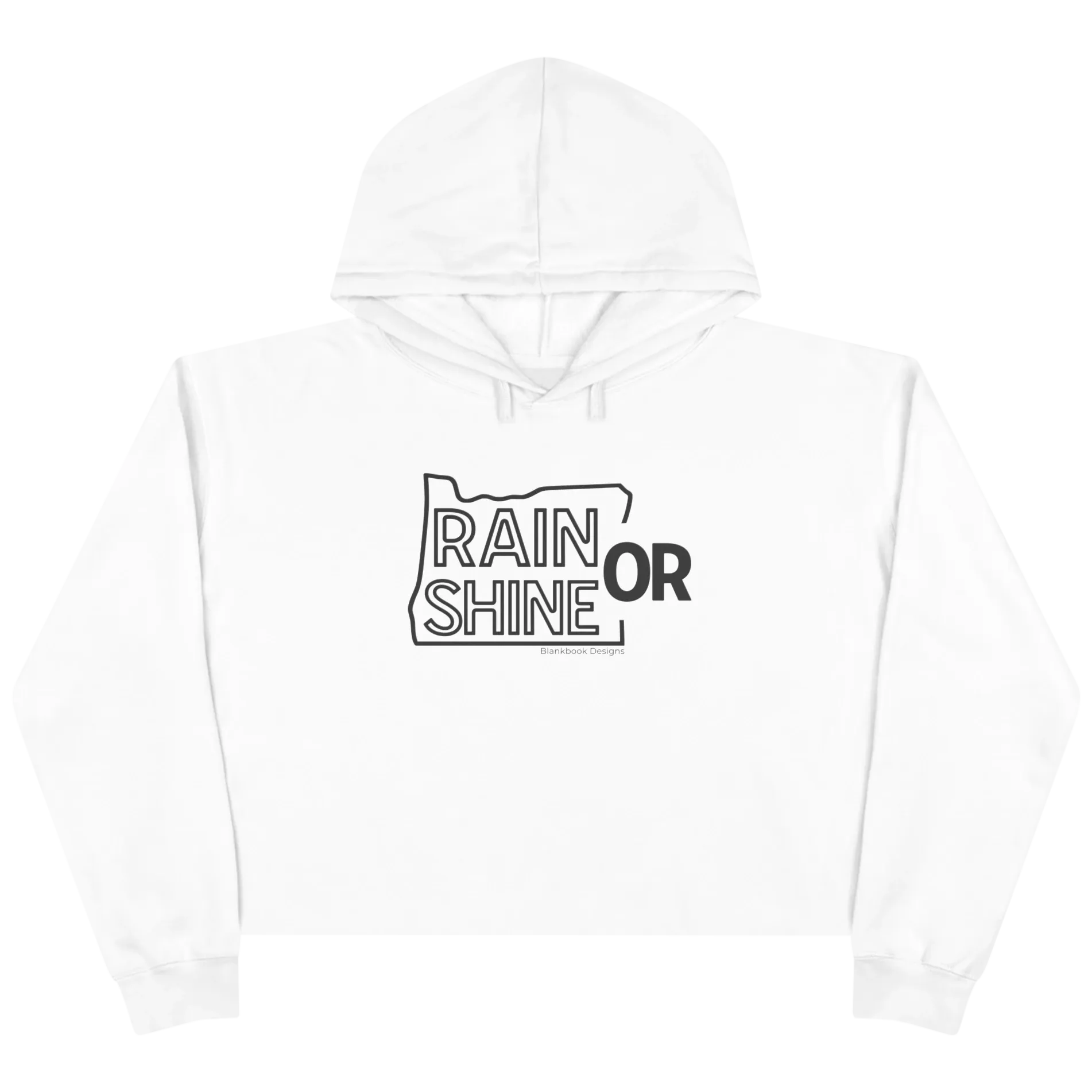 Rain or Shine Crop Hoodie