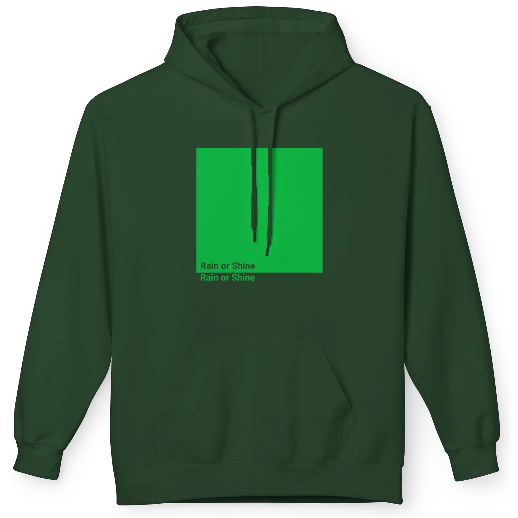 Color Box Hoodie, Forest Green, image 1 of 3