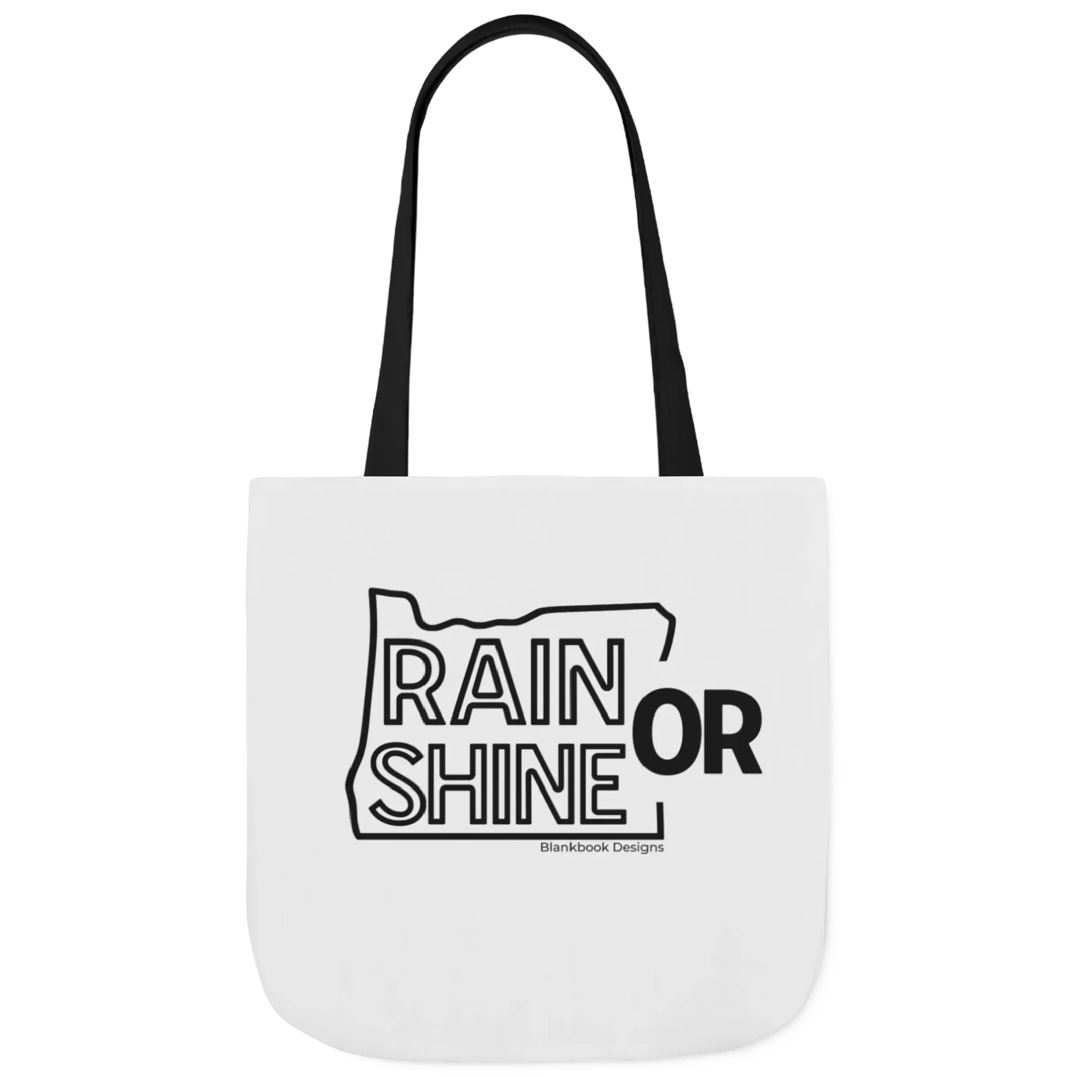Rain or Shine Tote, Black Print