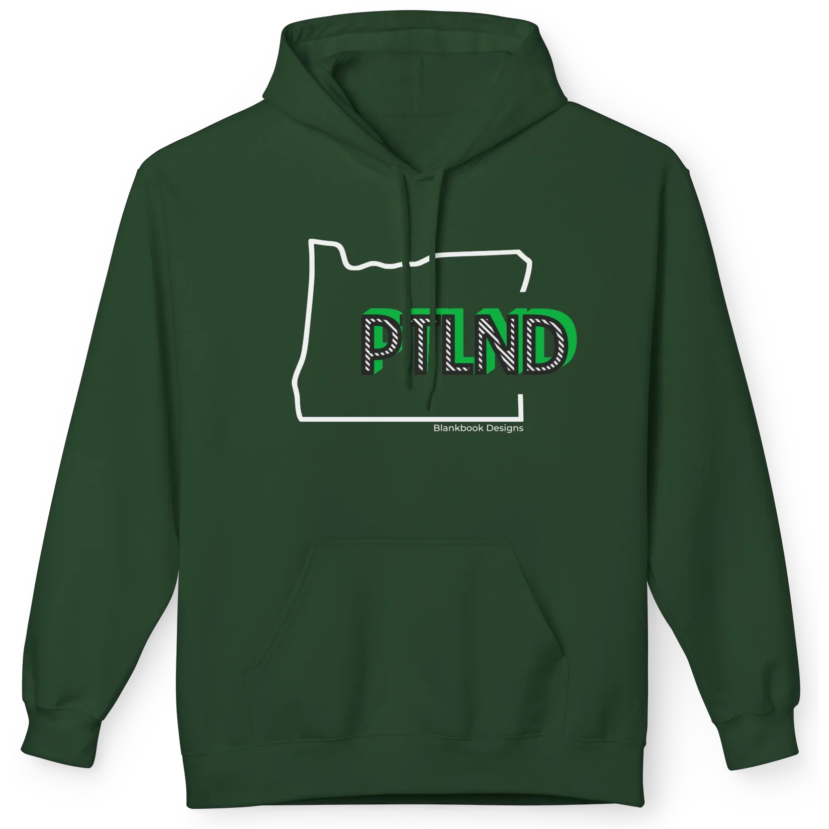 PTLND Hoodie, Forest Green, image 1 of 3