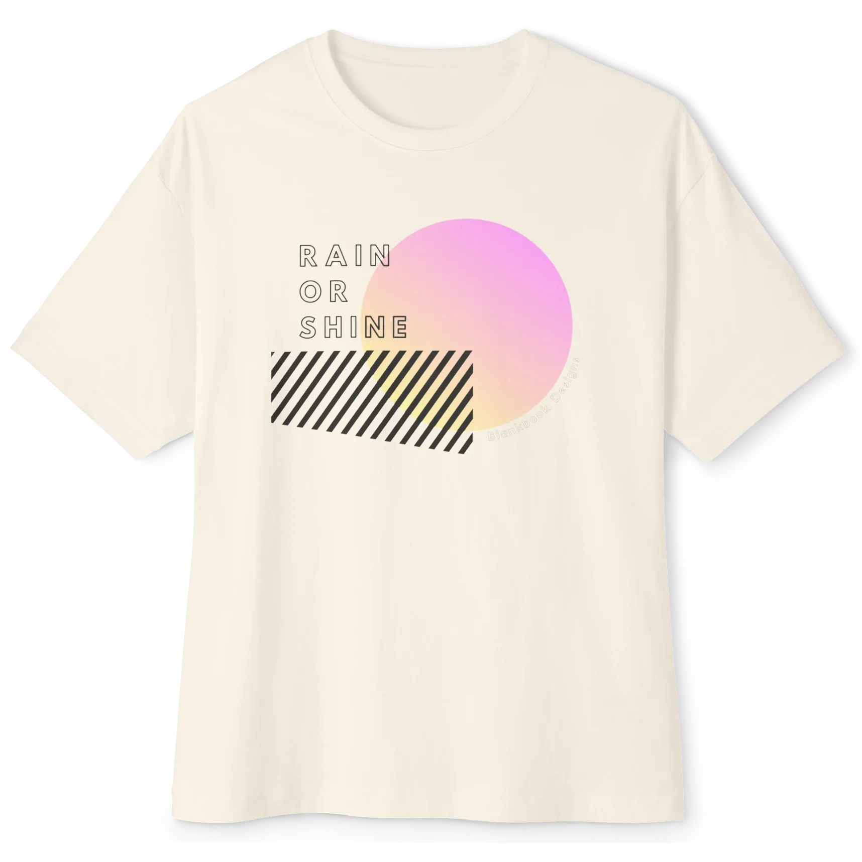 Gradient Sun Pink Tee, Natural, image 1 of 3