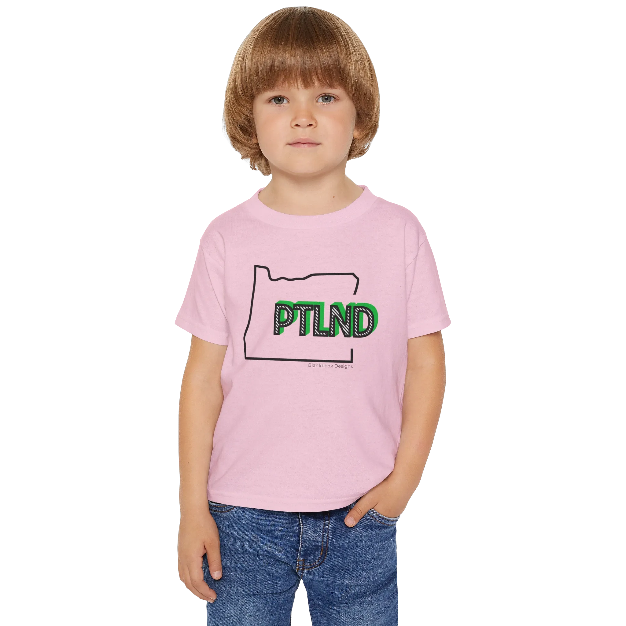 PTLND Toddler Tee, Light Pink, image 2 of 2