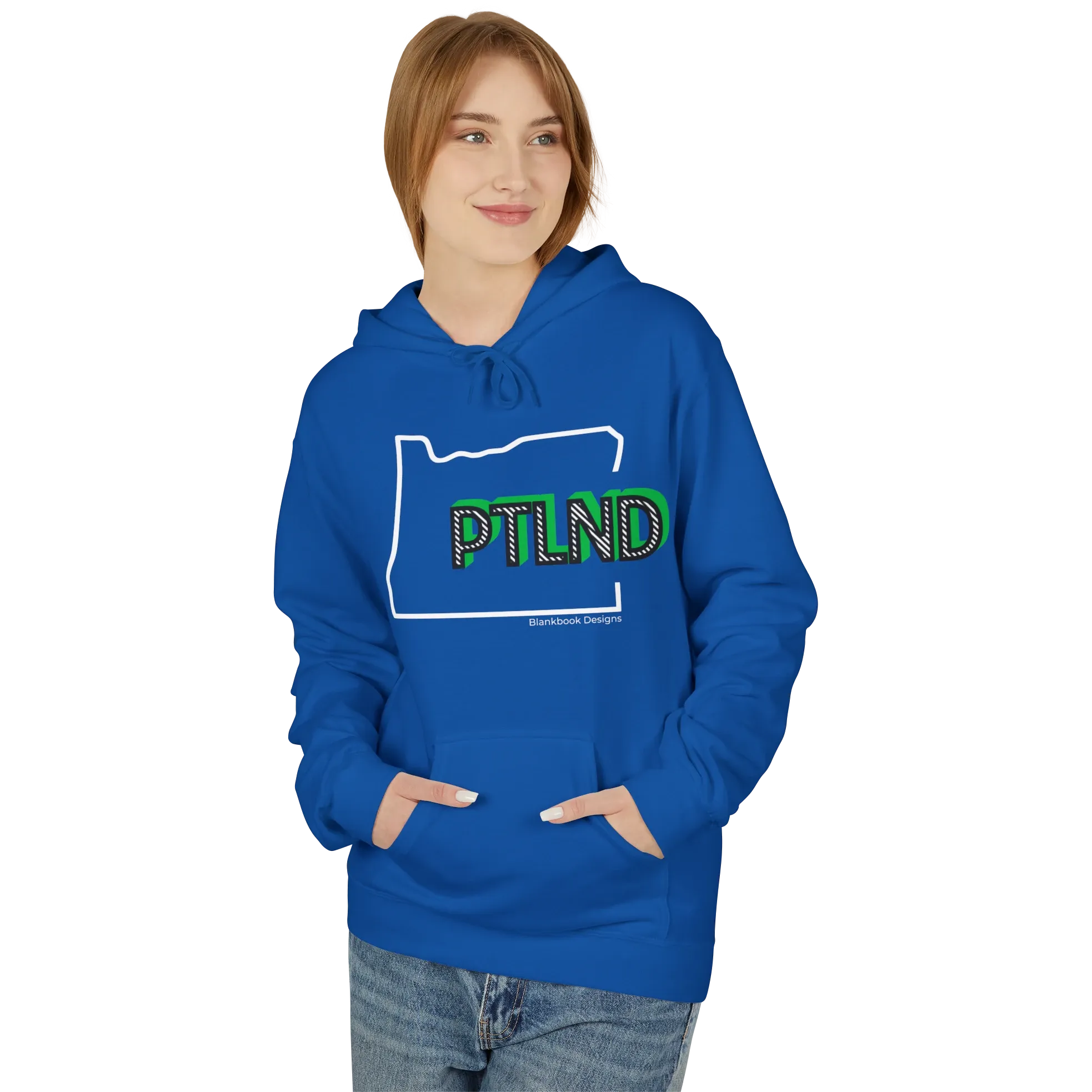 PTLND Hoodie, Royal, image 2 of 3