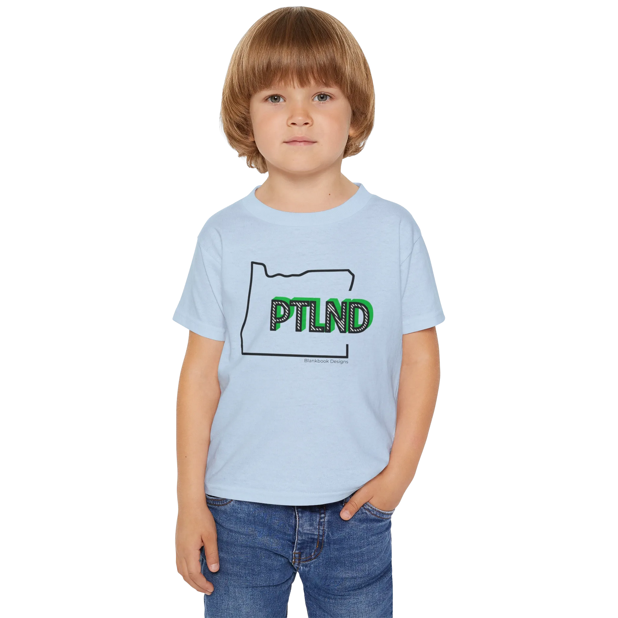 PTLND Toddler Tee, Light Blue, image 2 of 2