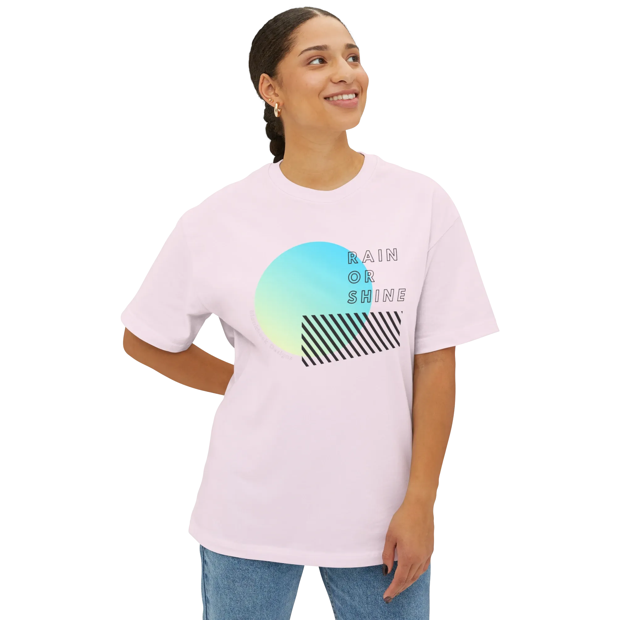 Gradient Sun Blue Tee, Soft Pink, image 2 of 5