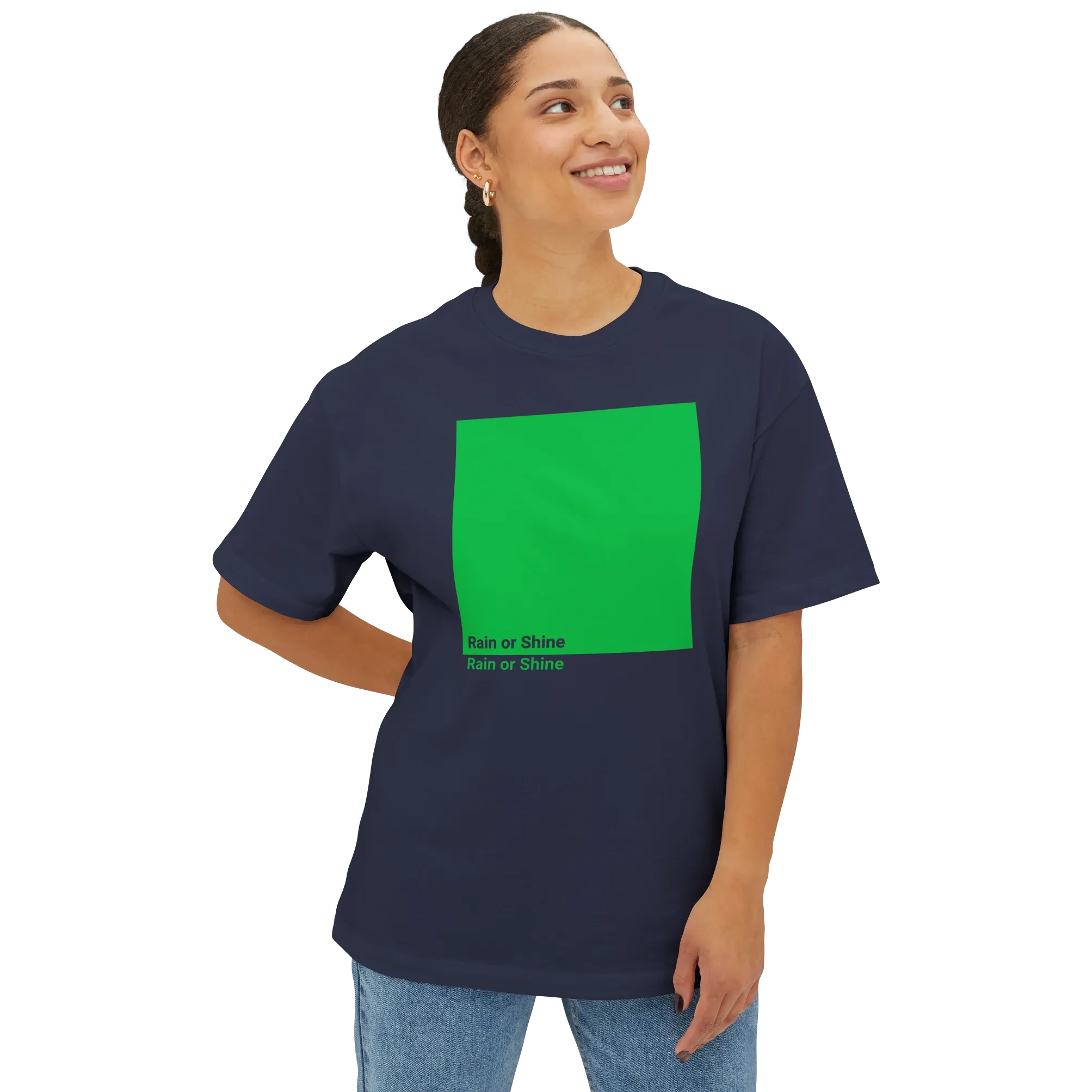 Color Box Tee, Navy, image 2 of 4