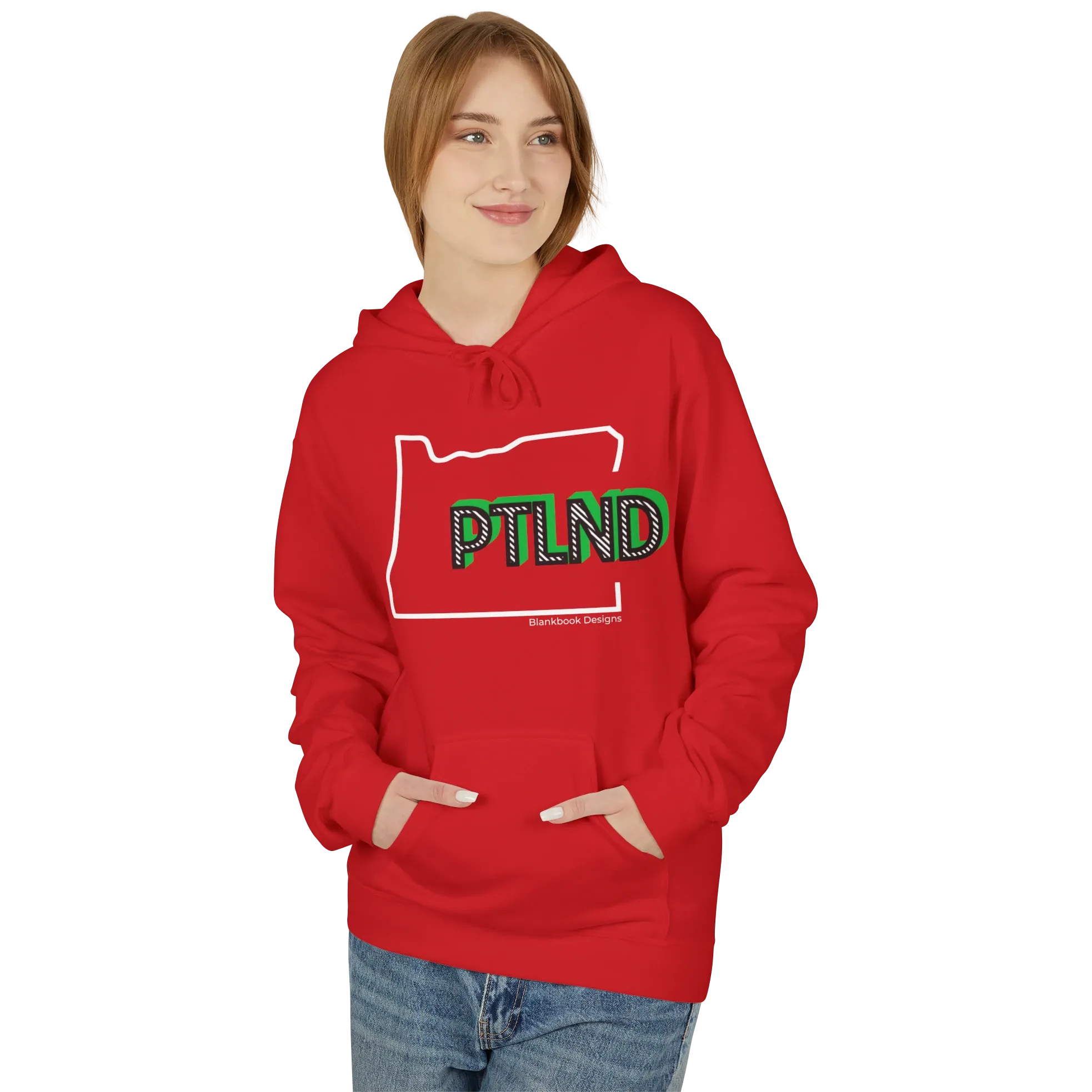 PTLND Hoodie, Red, image 2 of 3