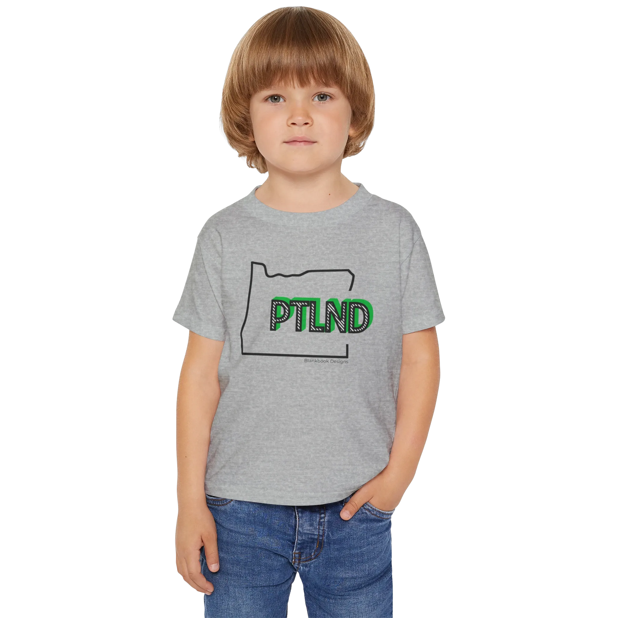 PTLND Toddler Tee, Sport Grey, image 2 of 2