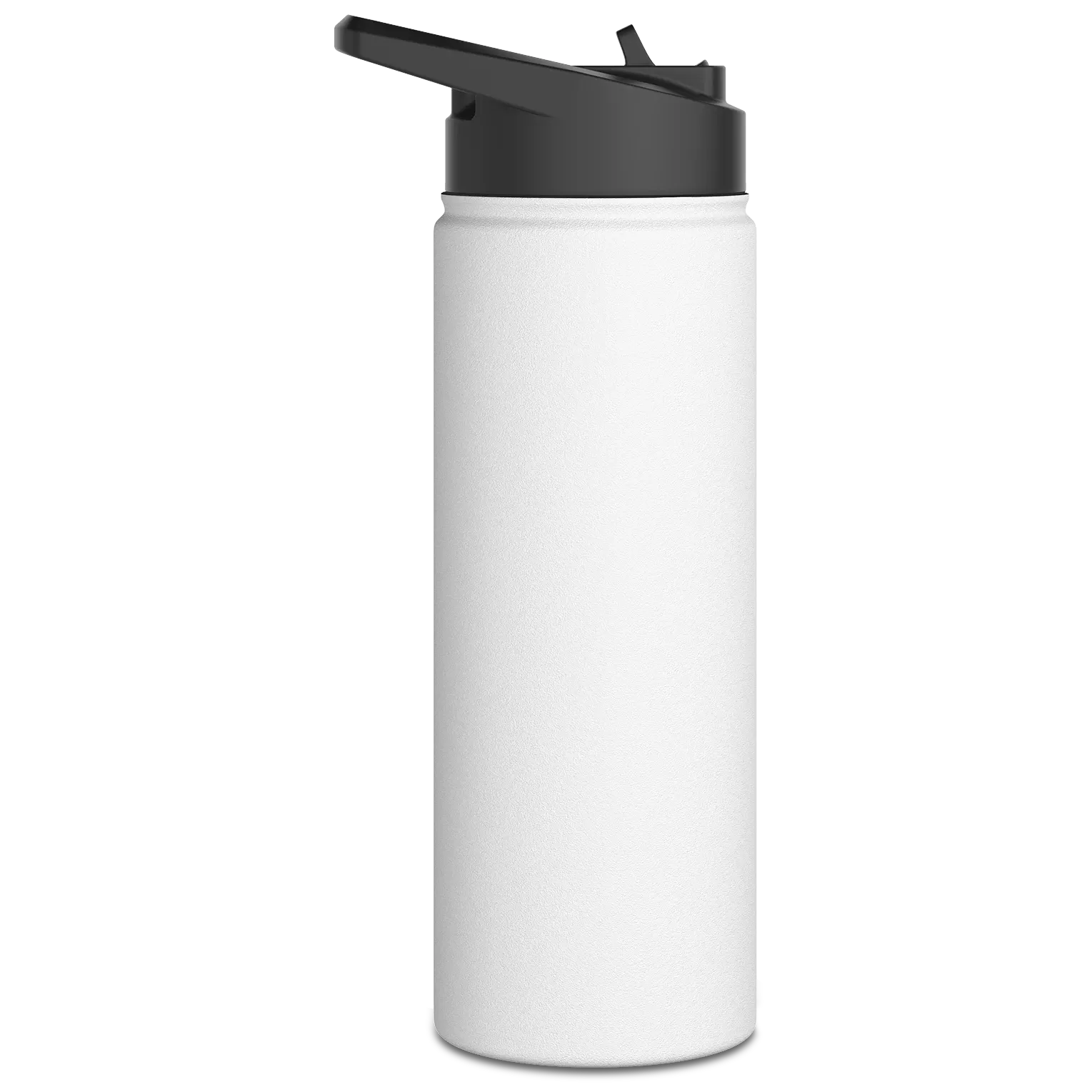 Rain or Shine Bottle, Black Print, White, 18oz, image 3 of 4
