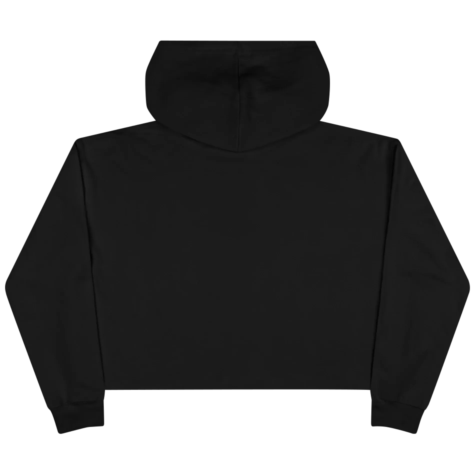 Color Box Crop Hoodie, Black, image 2 of 2