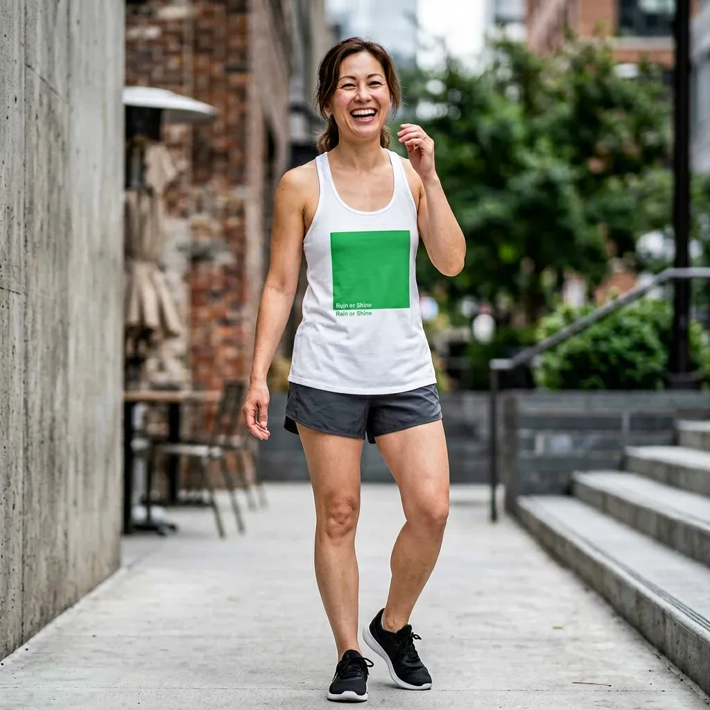 Color Box Tank, Athletic Heather, image 3 of 5