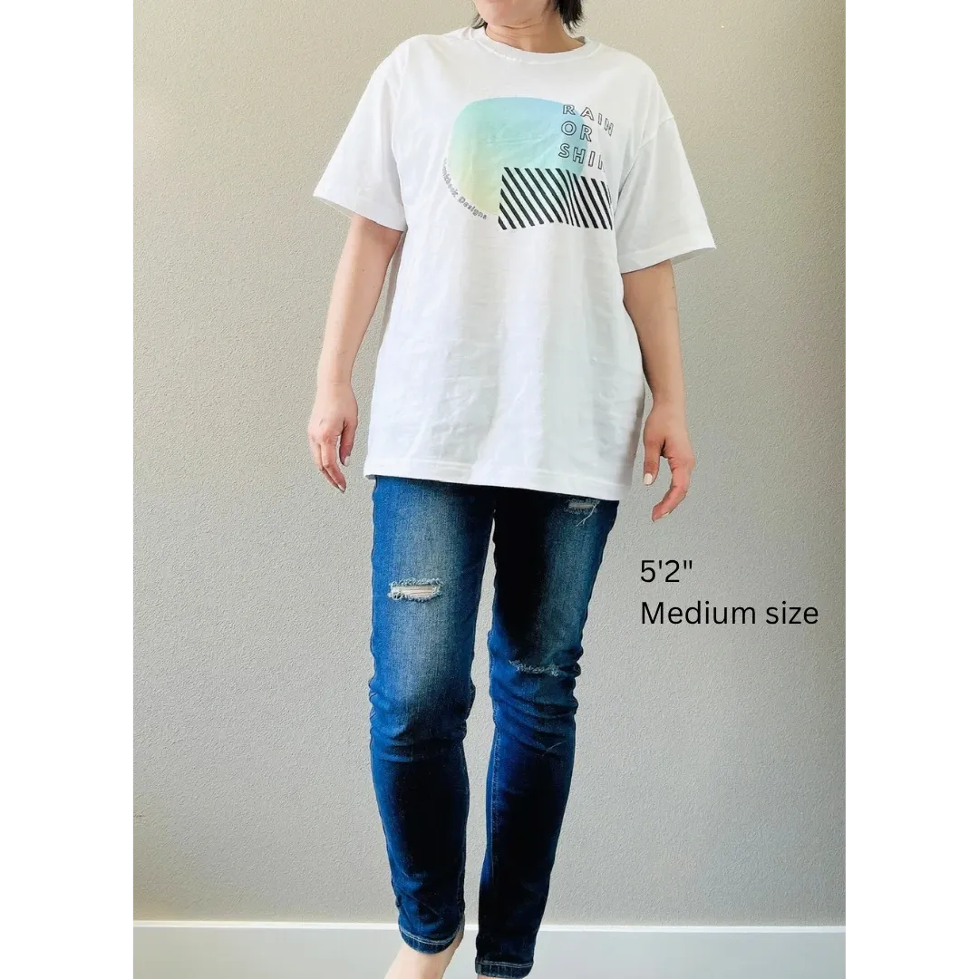 Gradient Sun Blue Tee, White, image 4 of 5