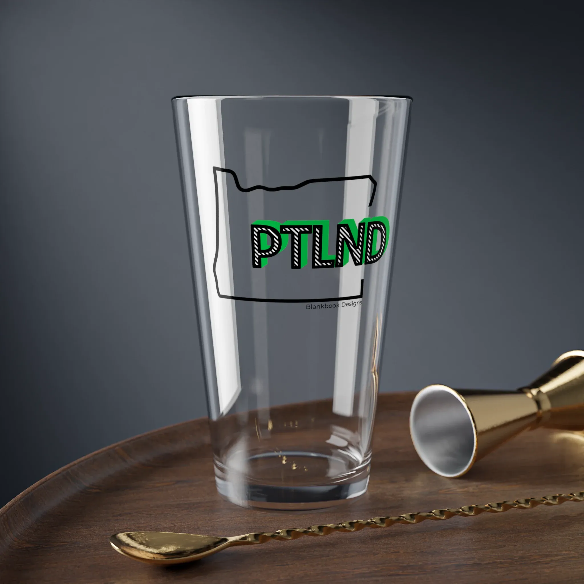 PTLND Pint Glass, image 2 of 3